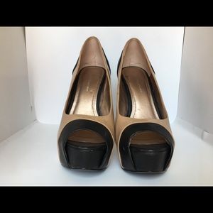 BCBGeneration peep toe heels